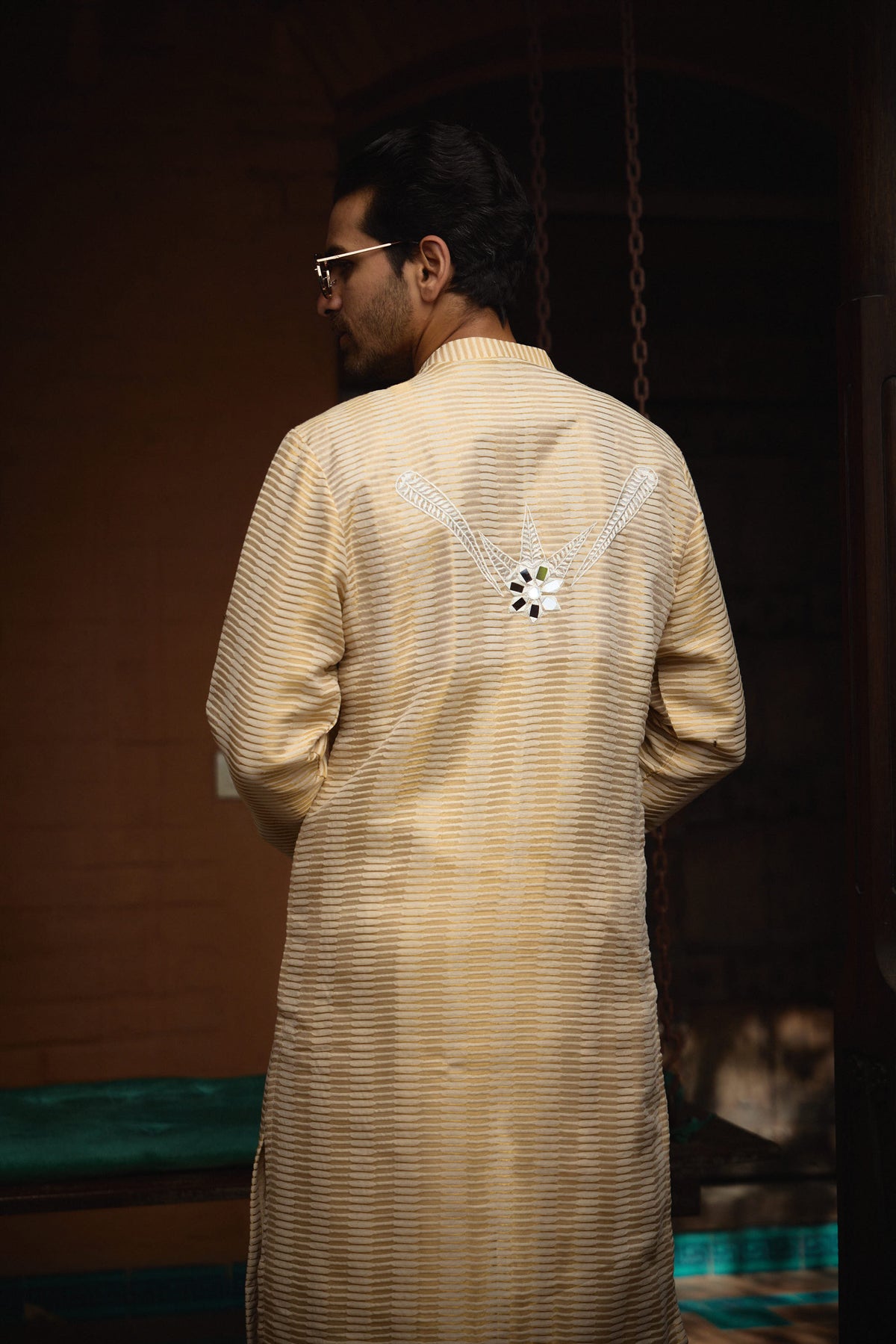 Juna Mahal Gold Kurta