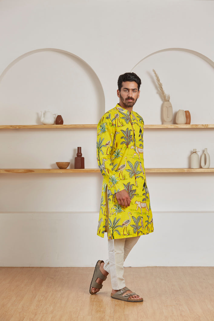 Vanaspati Kurta (Yellow)