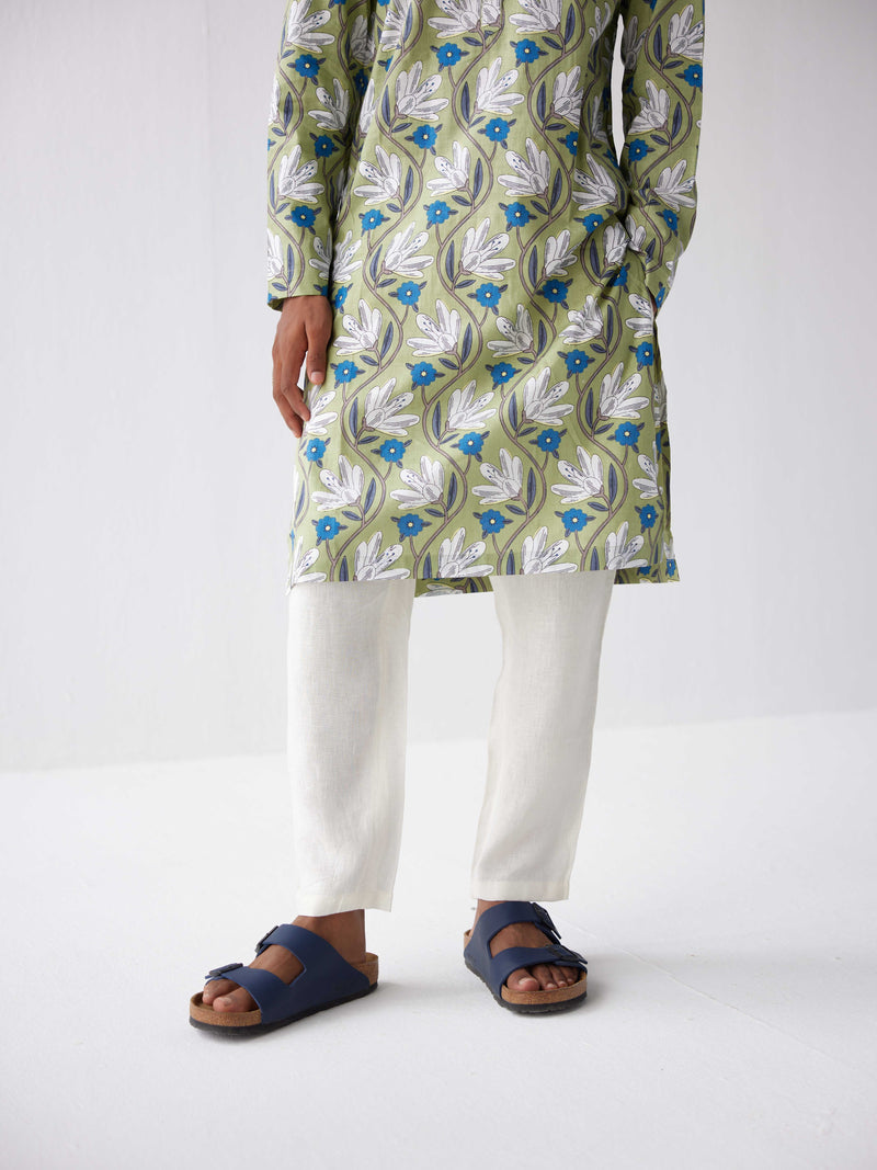 GREEN TULIP COTTON KURTA