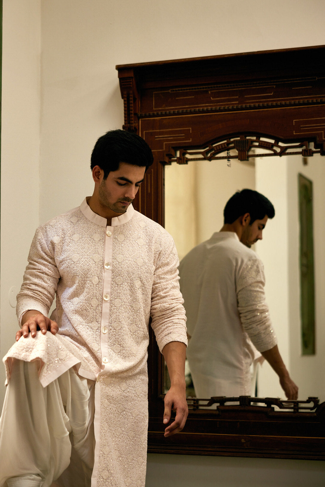 UMAIR KURTA (POWDER PINK)