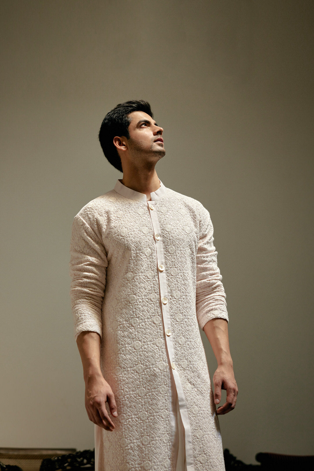 UMAIR KURTA (POWDER PINK)