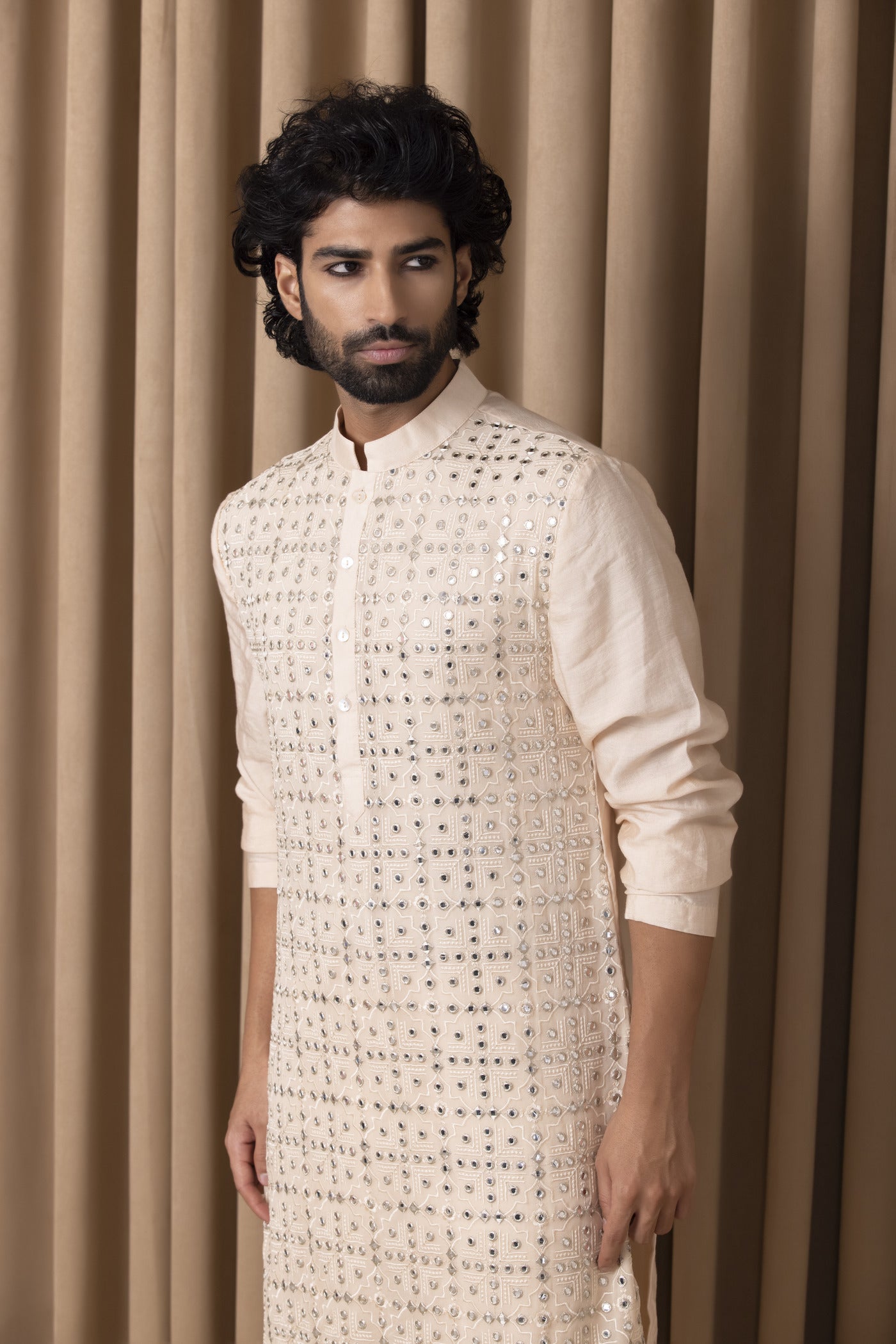 SAJID KURTA (DUSTY ROSE)