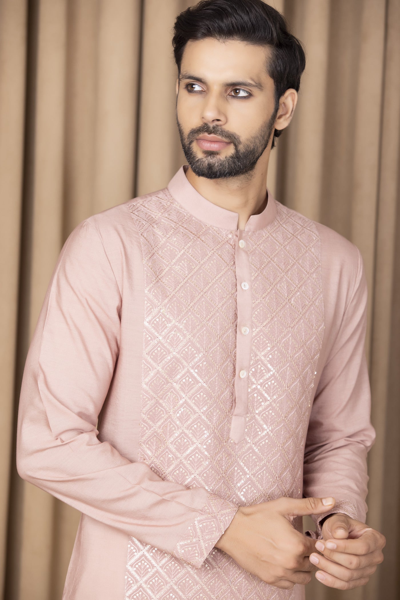 RANJHA KURTA (CARNATION)