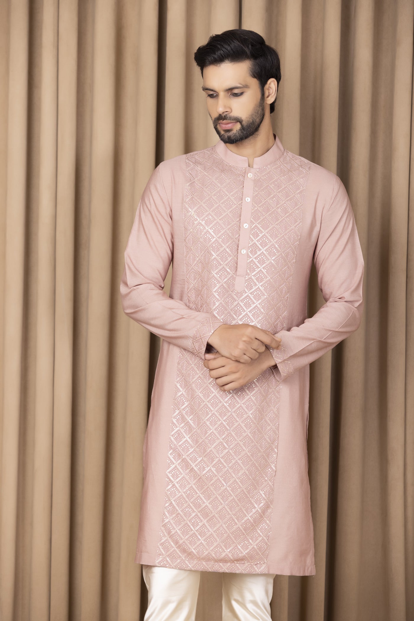 RANJHA KURTA (CARNATION)