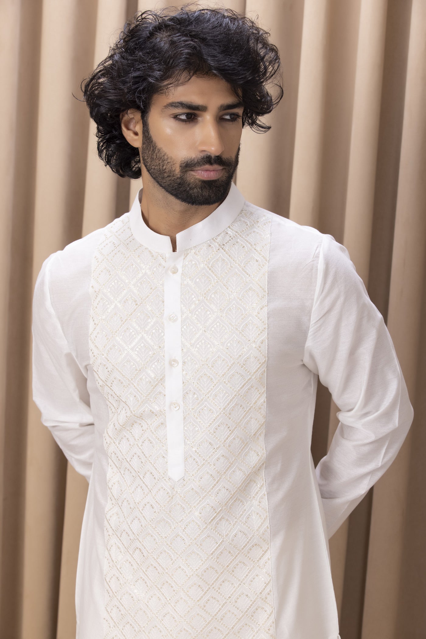 RANJHA KURTA (IVORY)