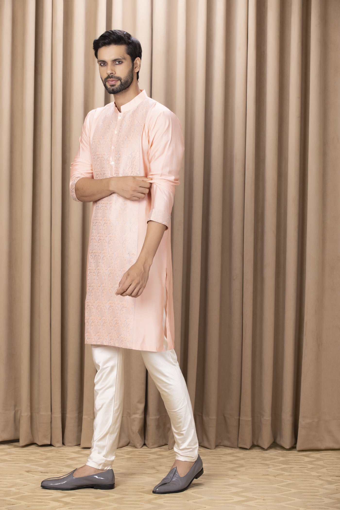 FAHAD KURTA (PEACH)