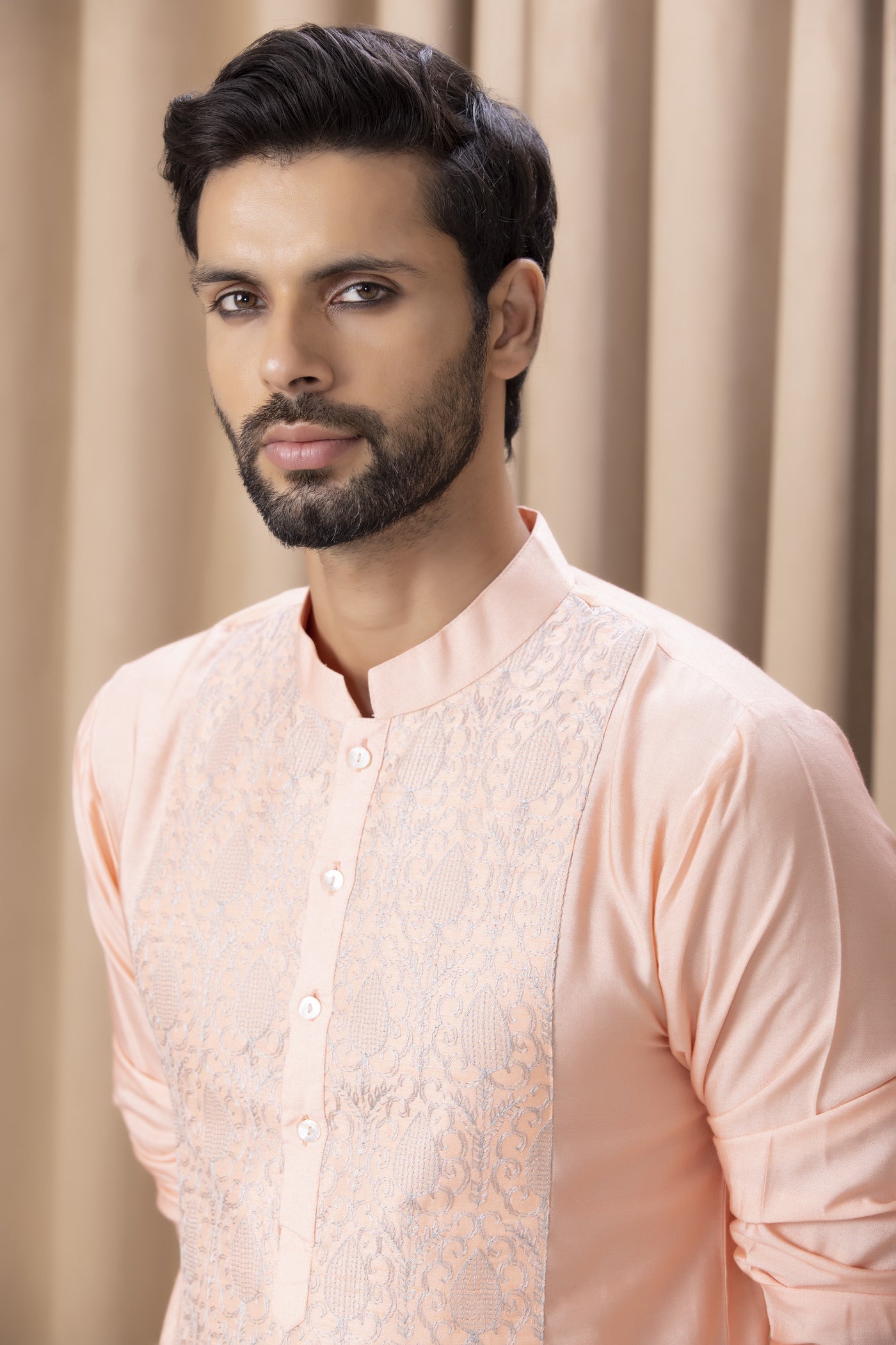 FAHAD KURTA (PEACH)