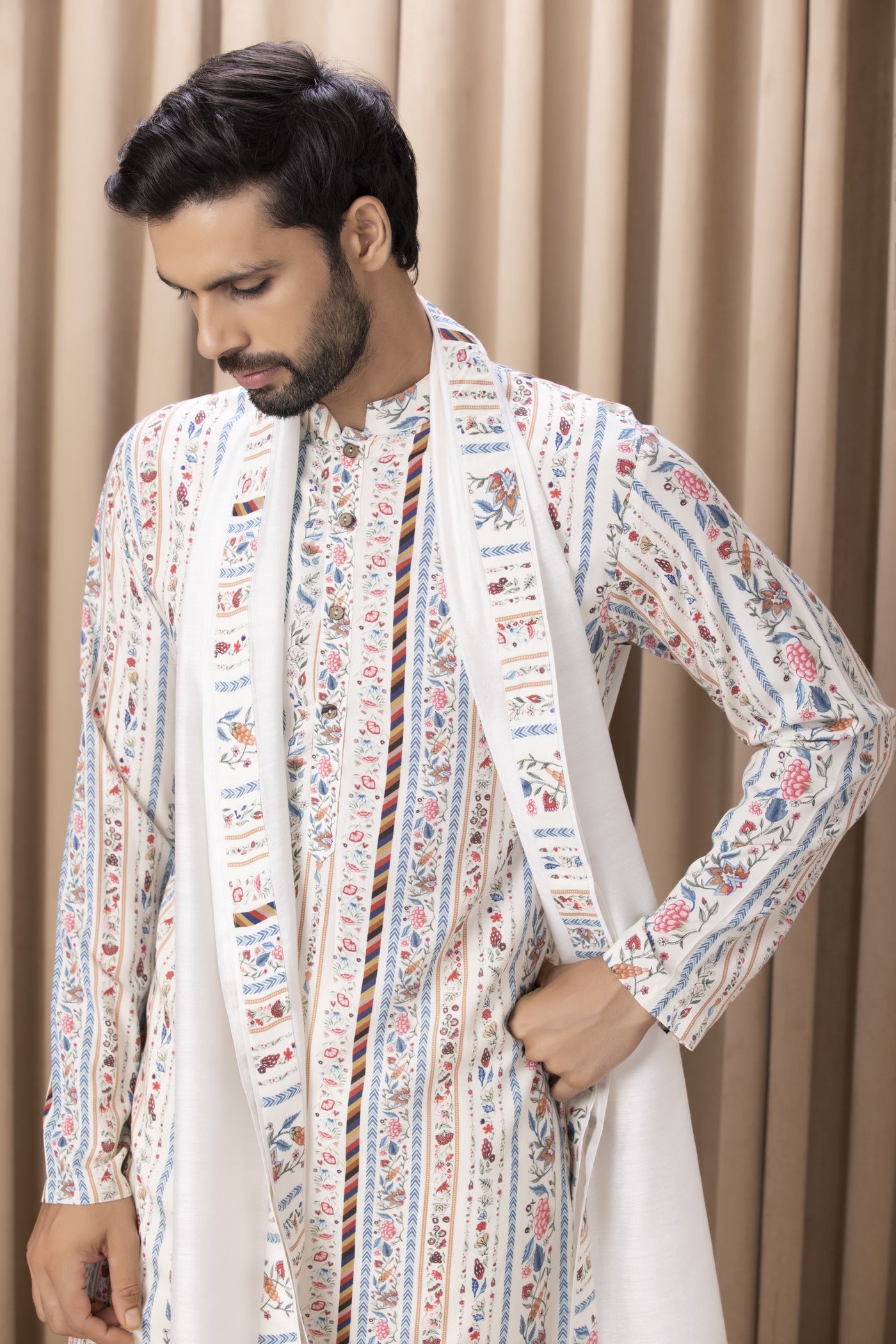 LAKEER KURTA (IVORY)