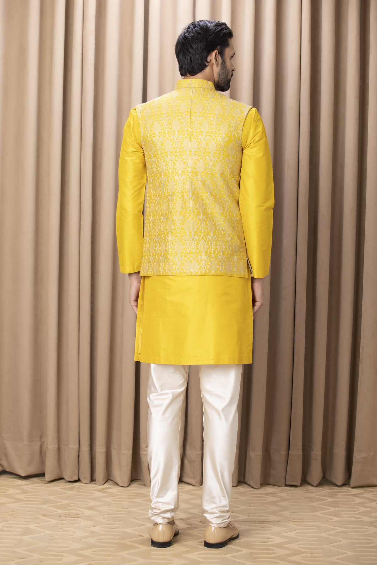 FAHAD BANDI SET (MUSTARD)