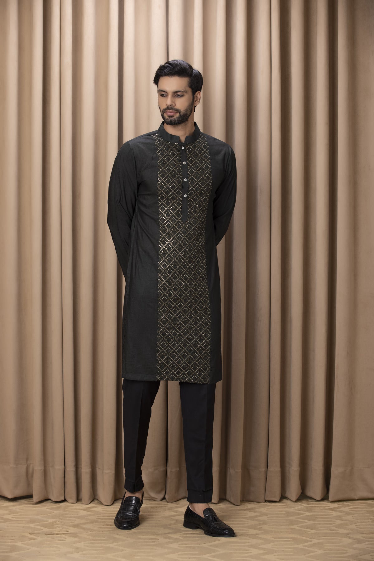 RANJHA KURTA (OLIVE GREEN)