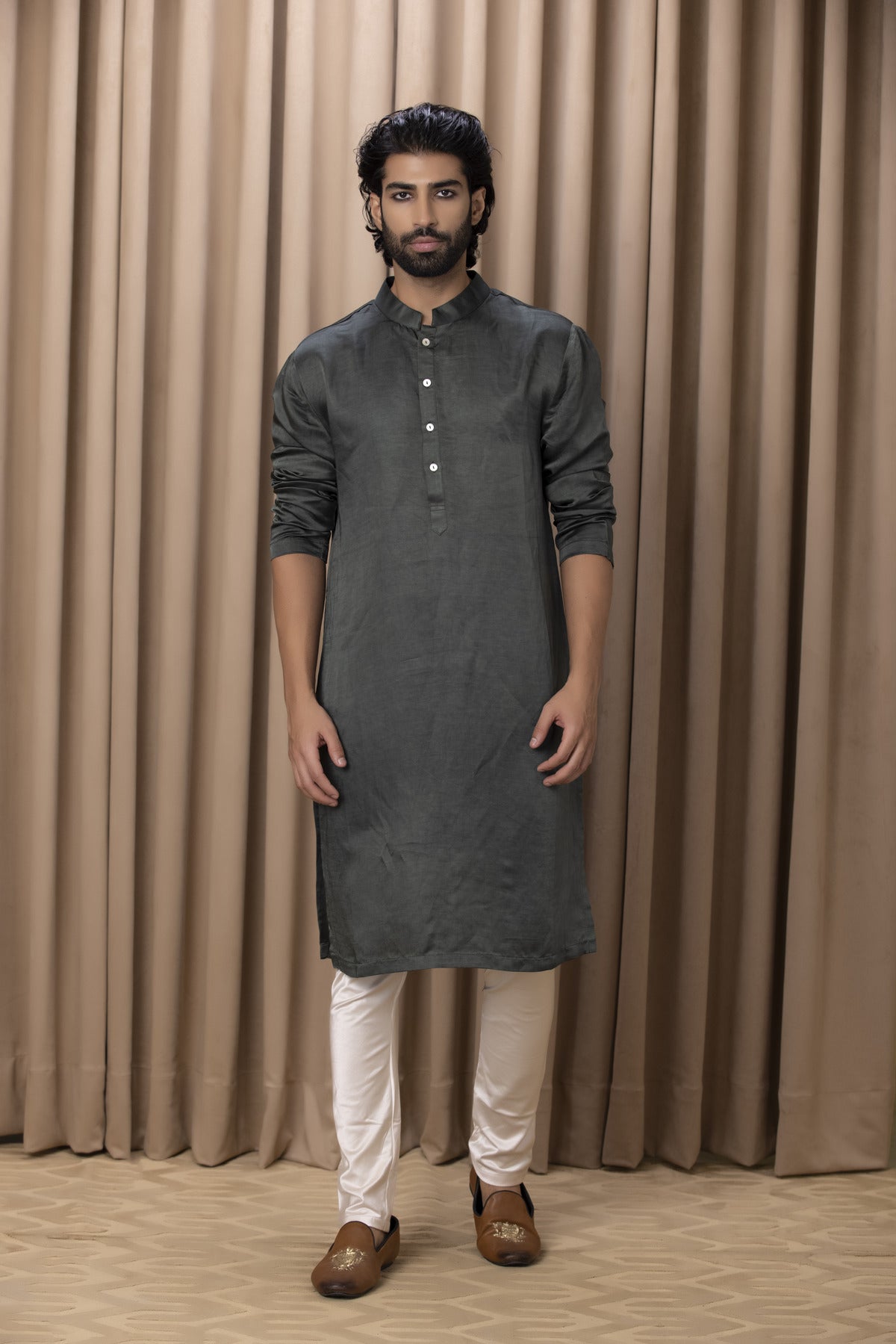 CLASSIC OLIVE GREEN KURTA