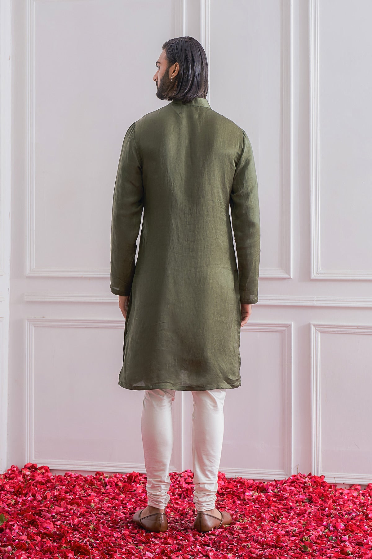 LAHORE KURTA SET (MILITARY GREEN)