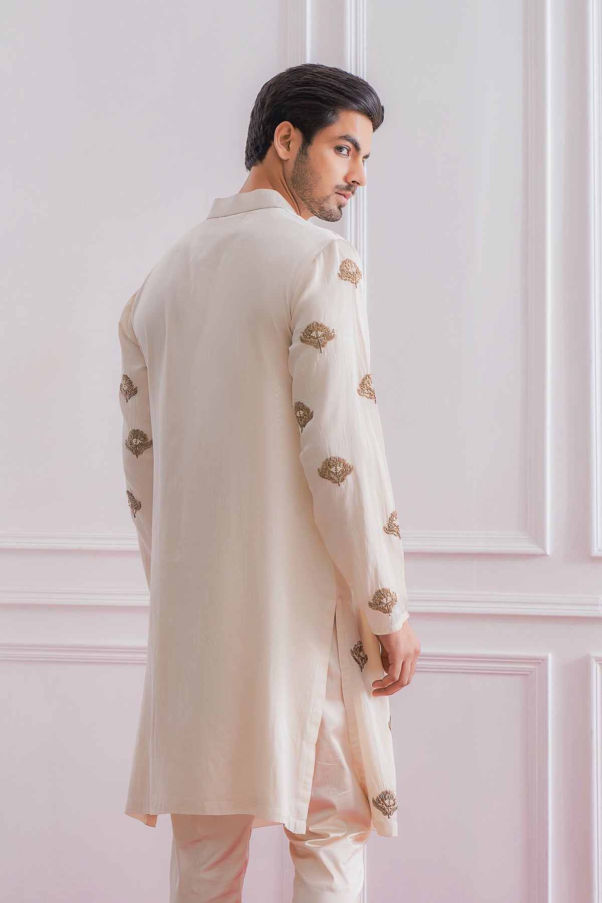 WAZIRABAD KURTA SET (IVORY)