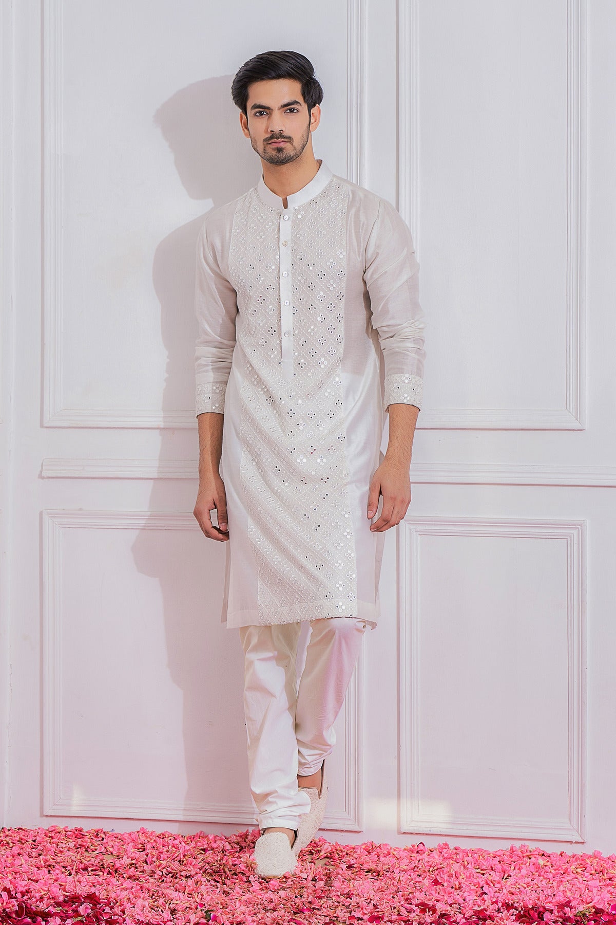 SADIQABAD KURTA SET (IVORY)