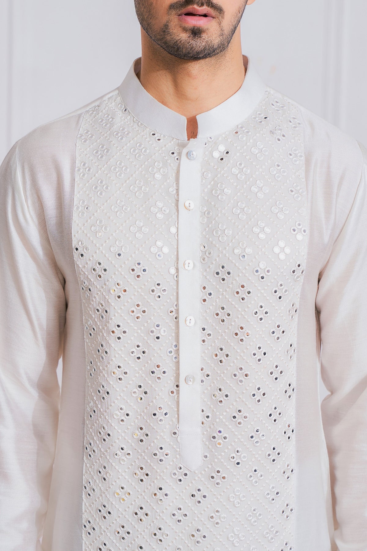 SADIQABAD KURTA SET (IVORY)