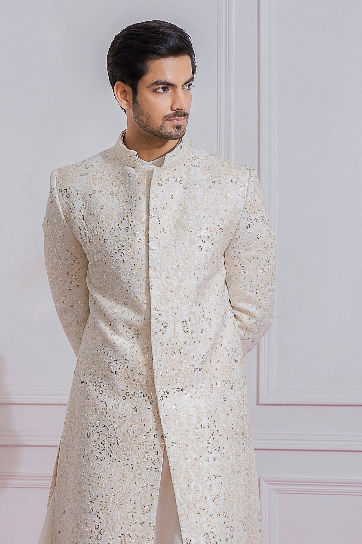 FEROZ SHERWANI (IVORY)