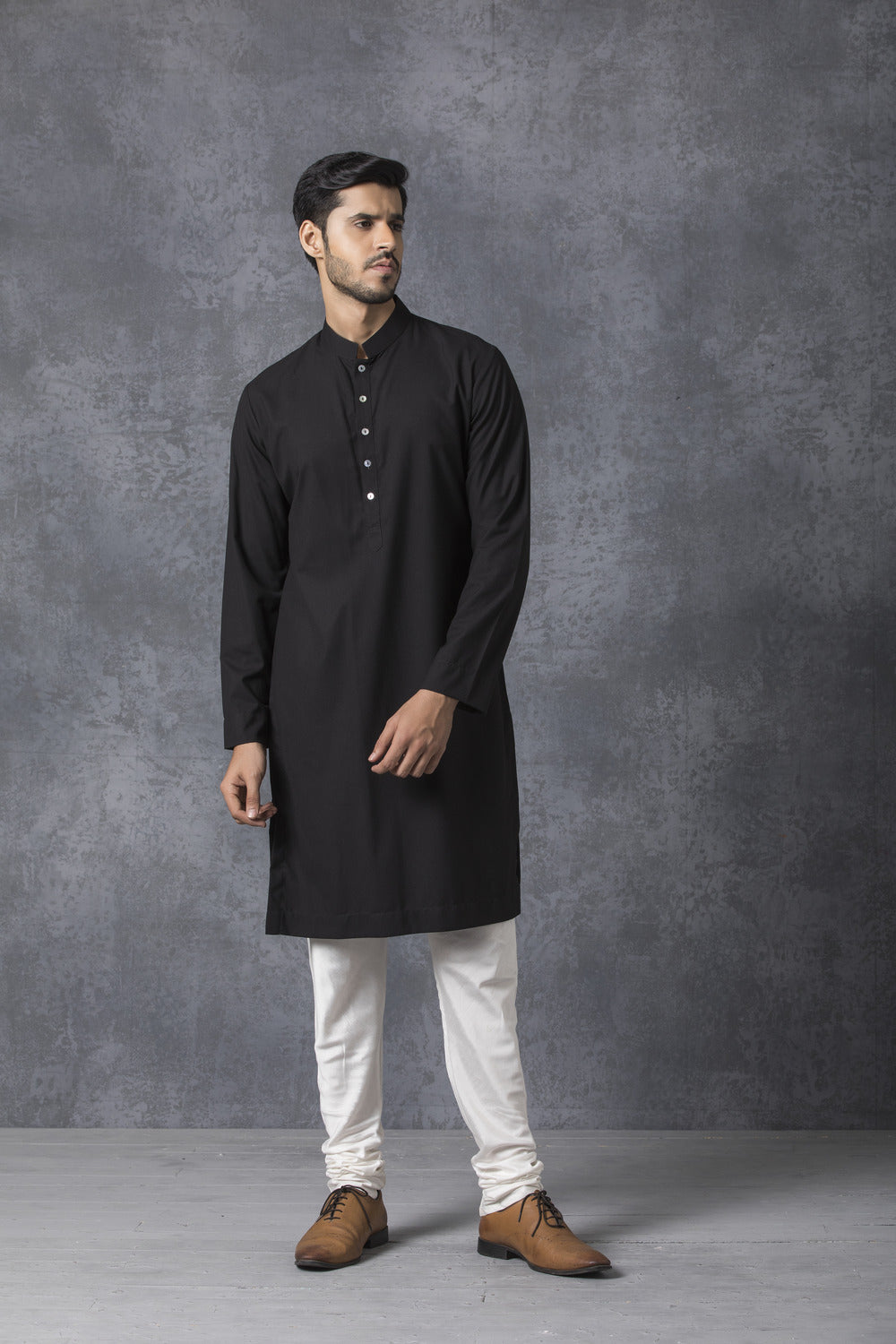 CLASSIC BLACK KURTA