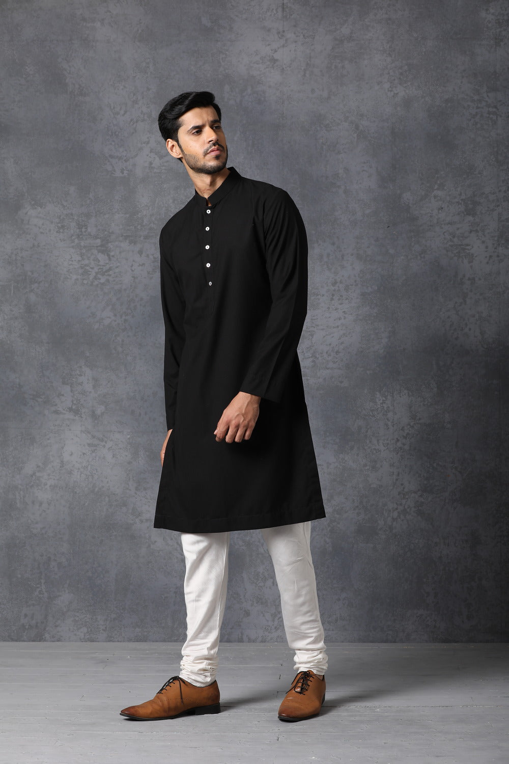 CLASSIC BLACK KURTA