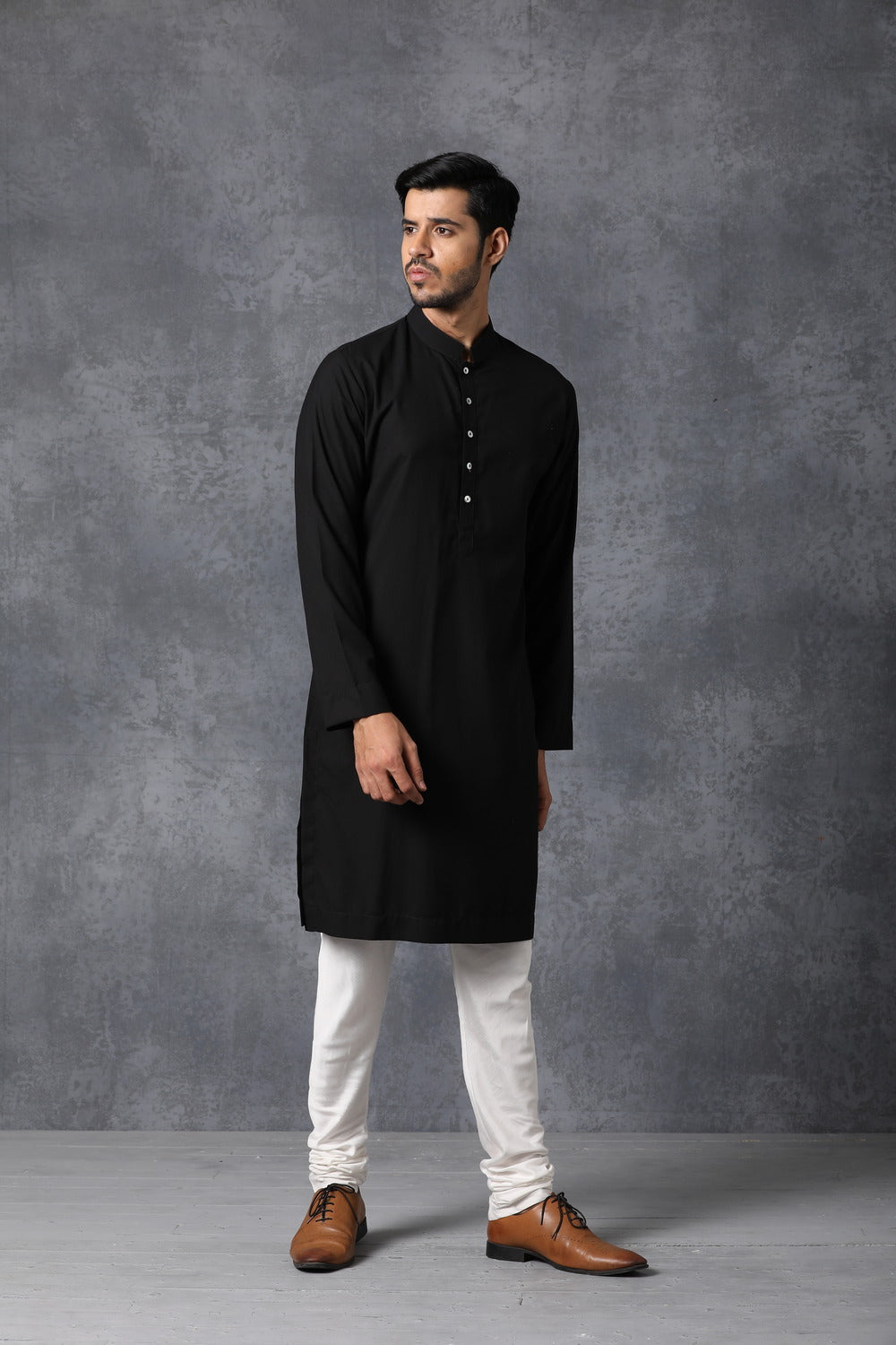 CLASSIC BLACK KURTA