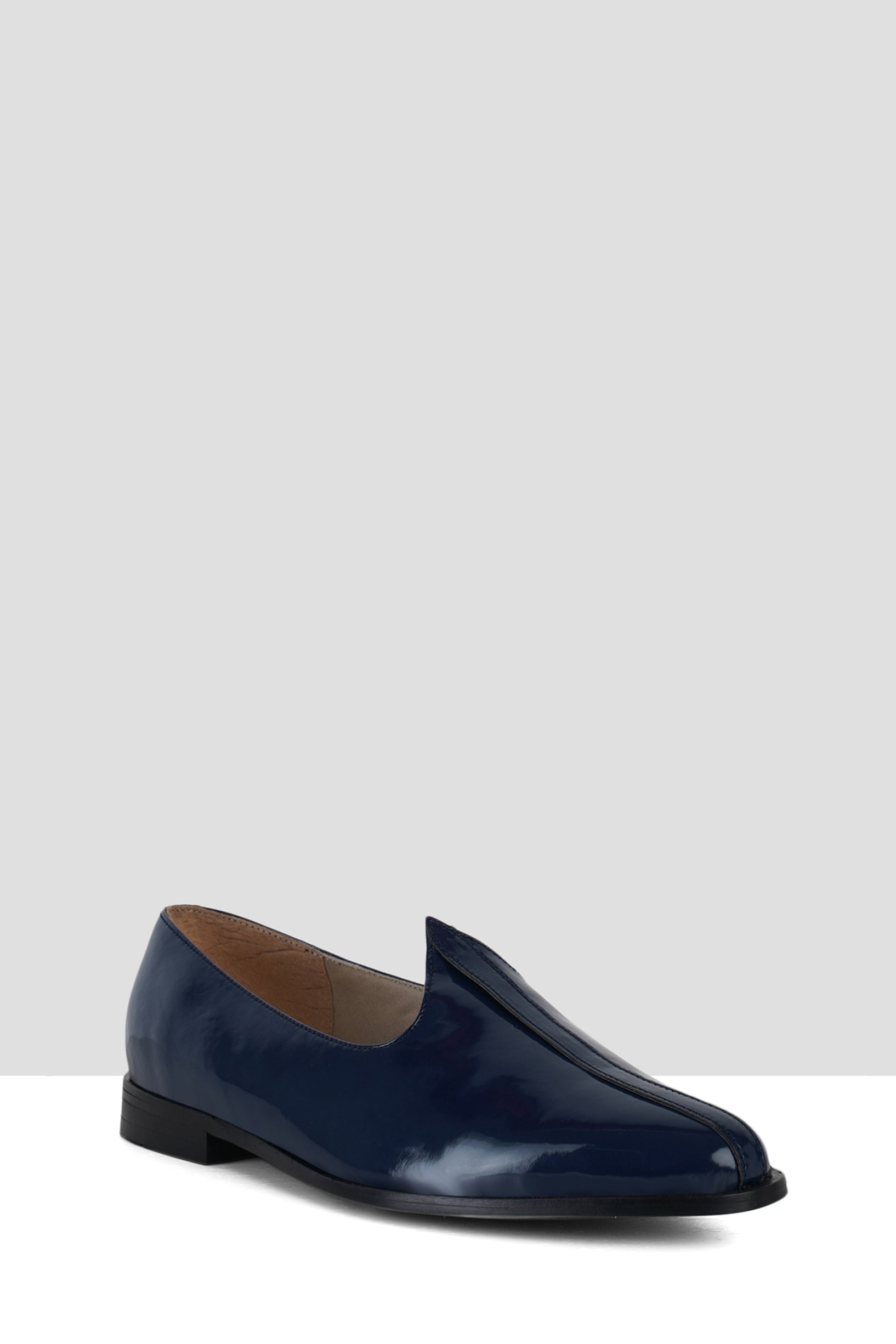 Navy Patent Leather Mojris